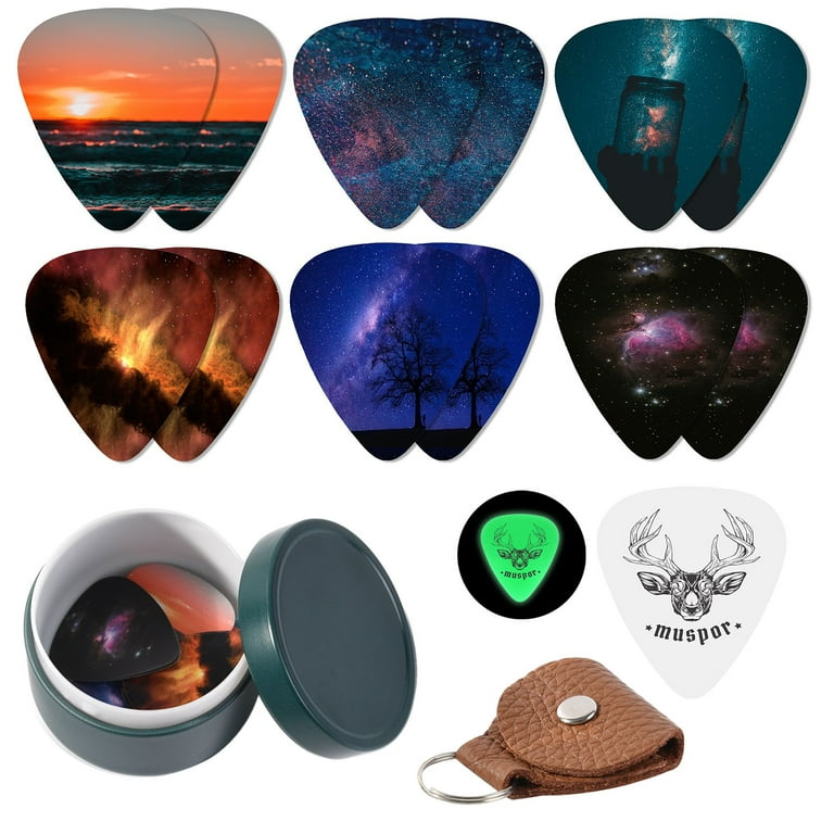 Celluloid Electric Guitar Picks Unique Guitar Picks Complete Gift for Guitarist