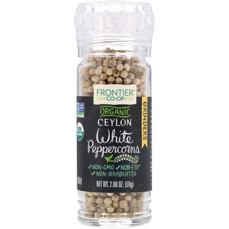 Frontier CO-OP Organic Ceylon White Peppercorns -- 2.08 oz