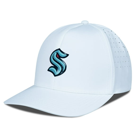 Men's Levelwear White Seattle Kraken Zeta Flex Hat