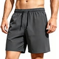 thumbnail image 2 of LONKITO Summer Mens Shorts with Pockets Zipper, Quick Dry Lightweight Beach Shorts, 2026 Fashion Swim Trunks for Vacation Hawaiian, 2 of 8
