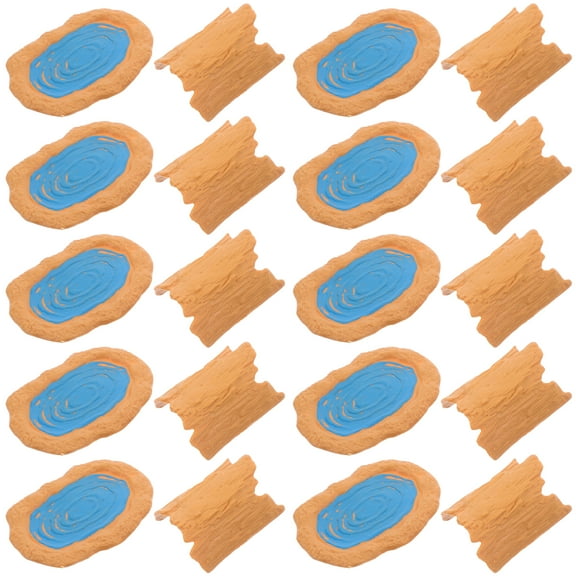 Masteelf 25PCS Fairy Garden Miniature Pond Tree Trunk Ornaments Accessories for Miniature Garden Accessories Landscape Decoration Garden Statue