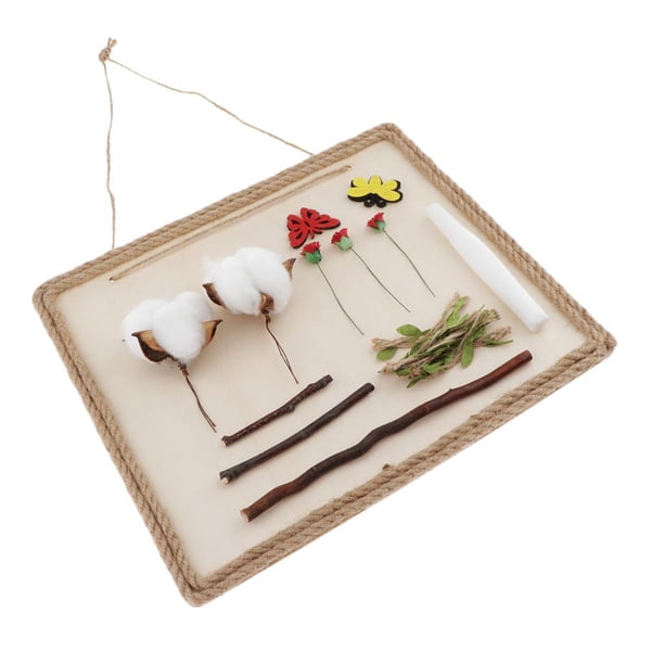 De Hechas Naturales Pintura Jardín Casero Decorativo Colgante De Pared Ornamento De Macramé Artesanal Para Niños de algodón de otoño BLESIY pintura de palo de madera natural