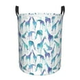thumbnail image 2 of Uemuo Cool Giraffe Pattern Circular Laundry Hamper Basket with handles,Collapsible laundry basket,Large capacity laundry hamper,Laundry Organizer-Medium, 2 of 8