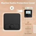 thumbnail image 3 of For Marine Radio Cover MP3 MP5 FM Boat Radio Soft Silicone Protector Waterproof Suit for UTV ATV SPA RZR B, 3 of 9