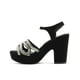 thumbnail image 5 of Zapatillas Wildcat para Mujer Tacon Ancho Fiesta Negro Plataforma 26, 5 of 6