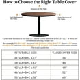 thumbnail image 2 of Fall Elastic Round Tablecloth, Thanksgiving Fitted Tablecloths for Round Table Waterproof for 38"-42" Table, 44Inch Tablecover, Autumn, 2 of 4