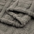 thumbnail image 4 of CREVENT Soft Plush Boys Tan 3D Bear Sherpa Baby Receiving Blanket, 4 of 6