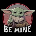thumbnail image 2 of Women's Star Wars: The Mandalorian Distressed Grogu Be Mine  Graphic T-Shirt, 2 of 3