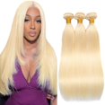 thumbnail image 1 of Hair Bundles YOUNGHANN 613 Rubia, recta, brasileña, virgen, 1 of 7