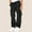Black, variant on HAOTAGS Boys Girls Cargo Pants,Multiple Pockets Breathable Solid Color Elastic Waist Kids Outwear Pants Gray 9 Years