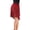 Wine Red, variant on Joernso Latin Dance Tassel Skirt Elegant High Waist Solid Color Mini Skirt Dance Training Performance Clothes