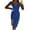 ZF Blue, variant on Womens Cocktail Dress Ladies Elegant Sleeveless V Neck Split Evening Gown Long Dress Evening Dresses Black L