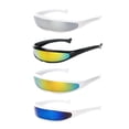 thumbnail image 1 of 4 UNIDS FUTURISTA FUTURISTA LENTE ESPEJADA ESPECIAL VISOR GAPAJES DE SOL DE SOLUCIÓN DE COSPLAY Sunnimix Gafas de traje de novedad, 1 of 8
