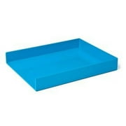 Poppin Single Letter Tray, Pool Blue