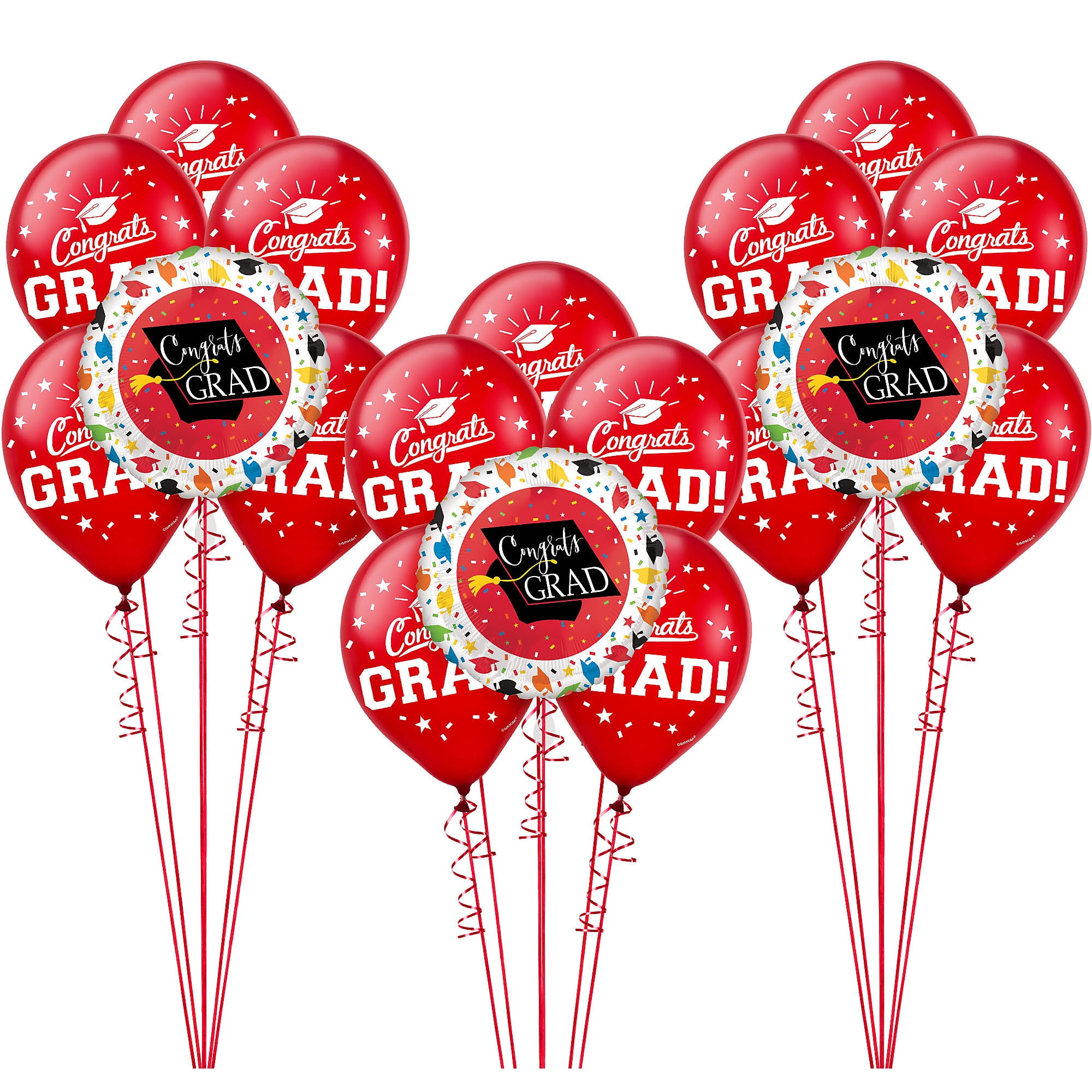 Party City Graduation Balloon Kit, Includes Foil Balloons, Latex