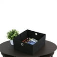 thumbnail image 6 of Furinno JAYA Simple Design Oval Coffee Table with Bin, Walnut, 6 of 6