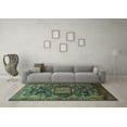 thumbnail image 3 of Ahgly Company Indoor Rectangle Animal Turquoise Blue Traditional Area Rugs, 8' x 10', 3 of 4