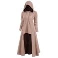thumbnail image 3 of CEHVOM Blouse Ample pour Femmes Hauts Chandail Manteau Grande Taille Robe Rétro à Capuche Élasticité, 3 of 5