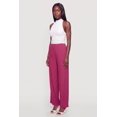 thumbnail image 2 of Women's Textured Knit Button Detail Pull On Pants, 2 of 4