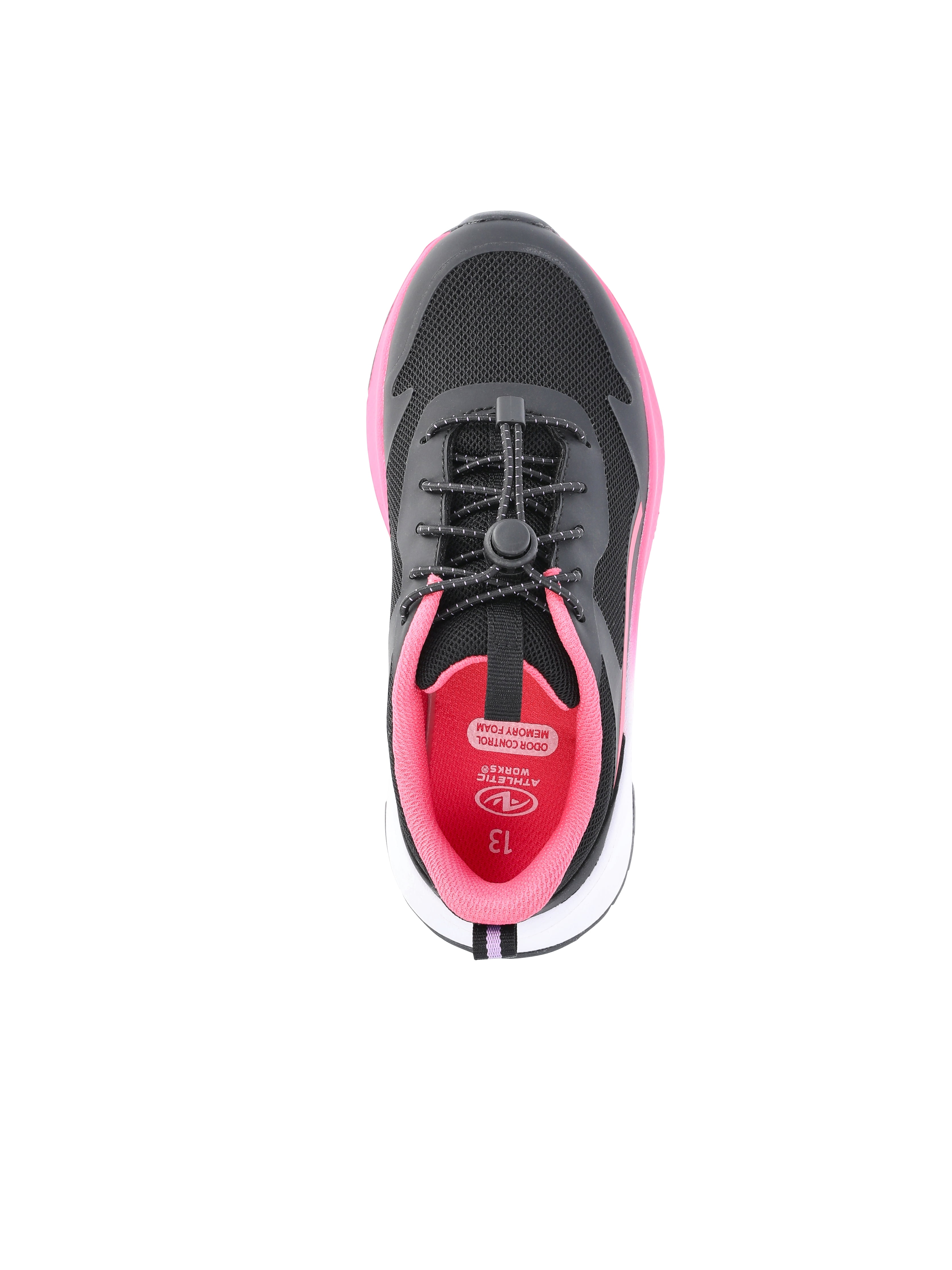 Athletic Works Little and Big Kids Bungee Mesh Jogger Sneakers
