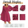 thumbnail image 5 of SIEANE Women's Plus-Size Casual Crew Neck Autumn Long Sleeve Stretch Knit MIDI Dress 1X-4X, 5 of 7
