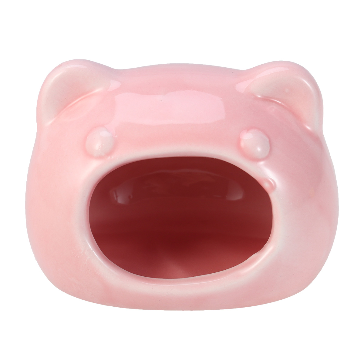 Hamster Bedding Cat Shaped Nest Ceramic Hideaway Chinchilla Cage