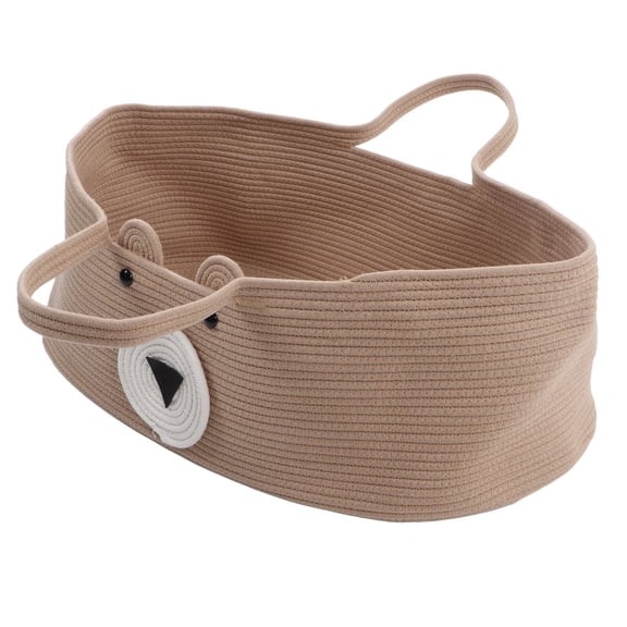 Cesta de almacenamiento para dormir para bebés, bonita cesta para dormir para bebés, cesta para dormir para bebés con cuerda de algodón, diseño a prueba de futuro