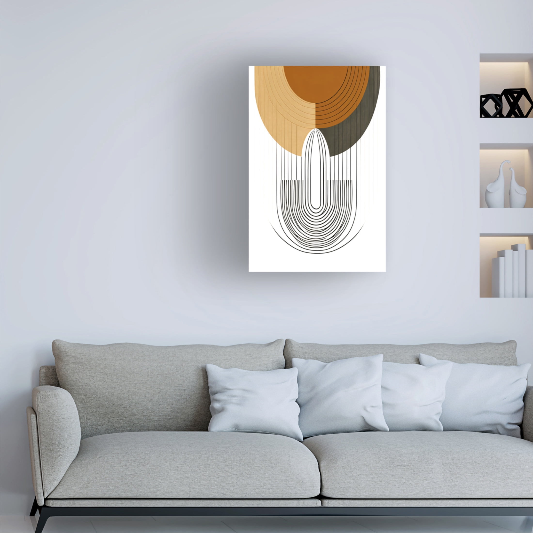 Canvas Wall Art - Ray Heere 'Mid Century Abstract Painting