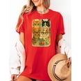 thumbnail image 3 of Mixed Media Cat Collage Shirt Quirky Vintage Cats in Glasses Retro Torn Paper Style Tee Abstract Funny Artistic Cat Lover Graphic Tee, 3 of 5