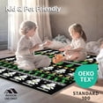 thumbnail image 4 of ODIKA 3'x5' Machine Washable Non-Slip Area Rug, Nordic Fir Forest with and Playful Snowman High Traffic Rug, Black, 651451, 4 of 5