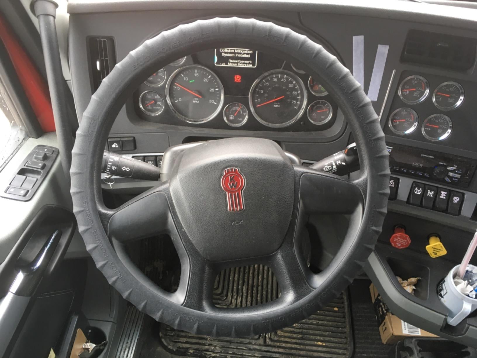 Silicone Semi-Truck Steering Wheel Cover Fits 16" 17" 18" 19" Truck Steering Maximum Grip, Black
