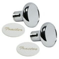 thumbnail image 3 of 2 x Chrome Air Valve Knob "Tractor/Trailer" For Peterbilt Kenworth Freightliner, 3 of 3