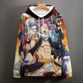 thumbnail image 4 of Fairy Tail Unisex Adult Hoodie Casual Hooded Sweatshirt Pullover Novelty 3D Printed Sweater Jacket M, 4 of 8