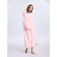 thumbnail image 7 of ABOYIART Unisex  Wearable Hoodie Blanket, Oversized Ultra Soft Flannel, Large Pockets, Warm Winter Christmas Gift, Cozy Loungewear (Pink, Long Available), 7 of 7