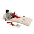thumbnail image 3 of Vintage Orange Floor Pillow Lounger Cover, Polka Squares Simple Designed Pattern Continuous Art, Nap Mat Printed Fabric Case for 5 Pillows, 88" x 27", White Apricot and Mustard, by Ambesonne, 3 of 5