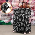 thumbnail image 4 of Black Gothic Skull Bat Pattern Luggage Cover Fashion Suitcase Cover Baggage Covers Fit 25-28 Inch Luggage (Go Travel), 4 of 5