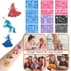thumbnail image 4 of Kit de tatuajes temporales con purpurina XiqiDianR, 32 colores con plantillas, 4 of 8