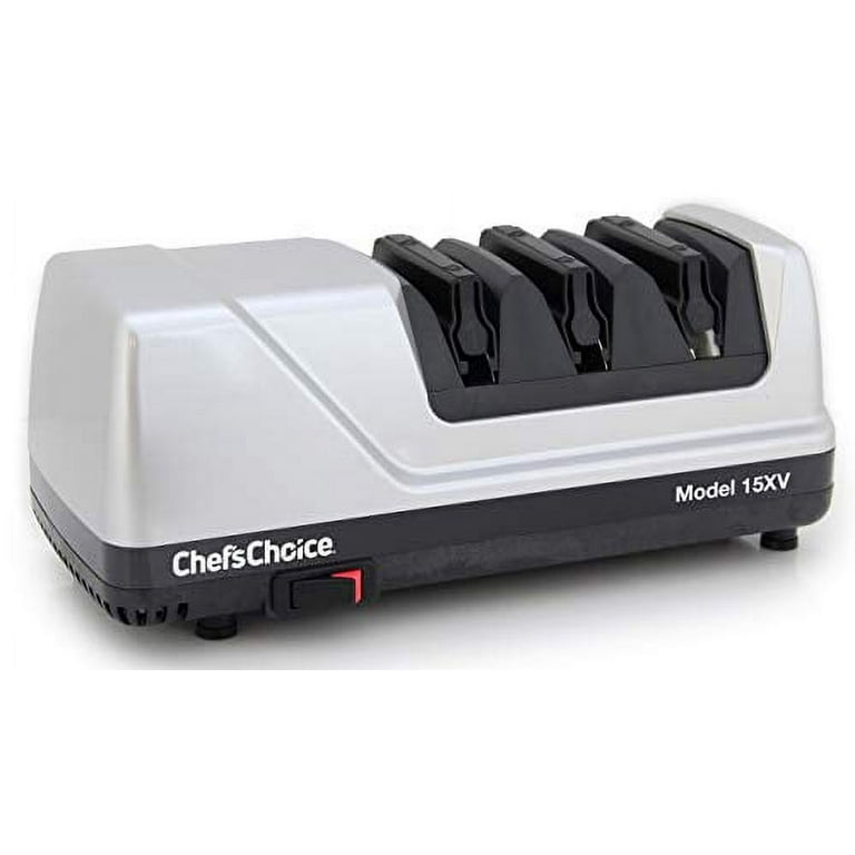 Chef'sChoice 15 Trizor XV EdgeSelect Professional Electric Knife Sharpener  for Straight and Serrated Knives & ProntoPro Diamond Hone Manual Knife
