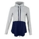 thumbnail image 1 of Sudadera con capucha de retazos de manga larga para mujer Sudadera con capucha Tops Azul XXL, 1 of 9