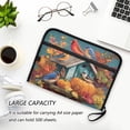 thumbnail image 6 of Accordion File Organizer with Zip Closure 13 Pockets Expanding File Folder Letter A4 Paper Document Organizer for Home Office Birdhouse and Colorful Birds, 6 of 7