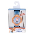 thumbnail image 2 of Blippi Boys Perforated Light Blue Silicone Strap Watch with Clear Case and Orange Metallic Bezel; BLP4006WM, 2 of 4