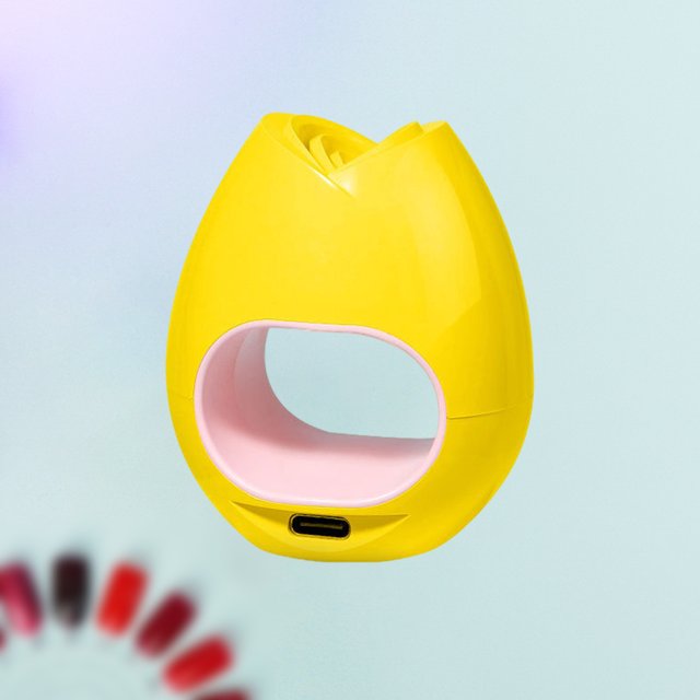 Lámpara potable de terapia para uñas para uñas y uñas Amarillo