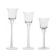 thumbnail image 1 of Candelabros cónicos de cristal de 3 piezas, portavelas decorativo, portavelas para lamparilla, para escritorio, regalo de vacaciones, 1 of 5