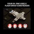 thumbnail image 2 of yvonne Y23 USB2.0 U Disco 128GB USB Micro USB Tipo-C, 2 of 8