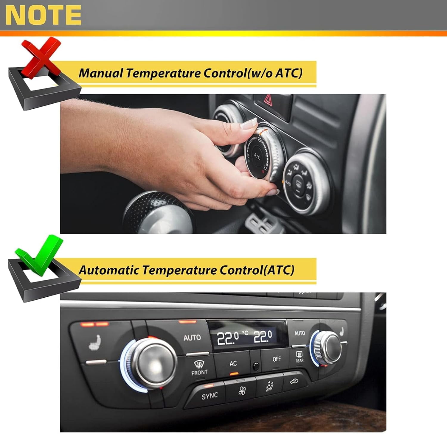 A-Premium HVAC A/C Blower Motor Resistor Replacement for Ford Fusion 2006-2012 Mercury Milan Lincoln MKZ Zephyr Automatic Temperature Control