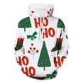 thumbnail image 3 of Oiyii Toddler Girls' Pullover Hoodie Tree Stocking All Over Print Long Sleeve Casual Hooded Sweatshirt Pullover Top,Green, 3 of 4