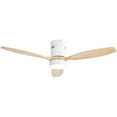 thumbnail image 2 of Sofucor 52-Inch Modern Flush Mount Quiet Ceiling Fan with LED Lights and Remote, 2 of 10