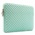 thumbnail image 2 of Mosiso Diamond Foam Water Repellent Lycra Laptop Sleeve Bag for 13-13.3 Inch MacBook Pro/Air,Notebook with Small Case, Mint Green, 2 of 4