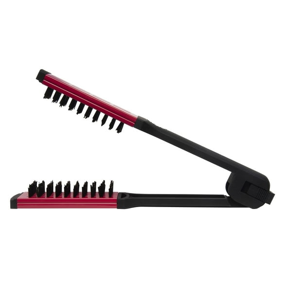 Diane Cepillo alisador de cerámica con cerdas de nailon para alisar y peinar cabello grueso y áspero, cepillo alisador de pelo de doble cara