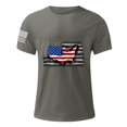 thumbnail image 2 of Mens Casual Pantalones Cortos Cuello Redondo Gradación Impresión Suéter Camiseta, Blusa Deportiva de Fitness para Hombres, 2 of 4